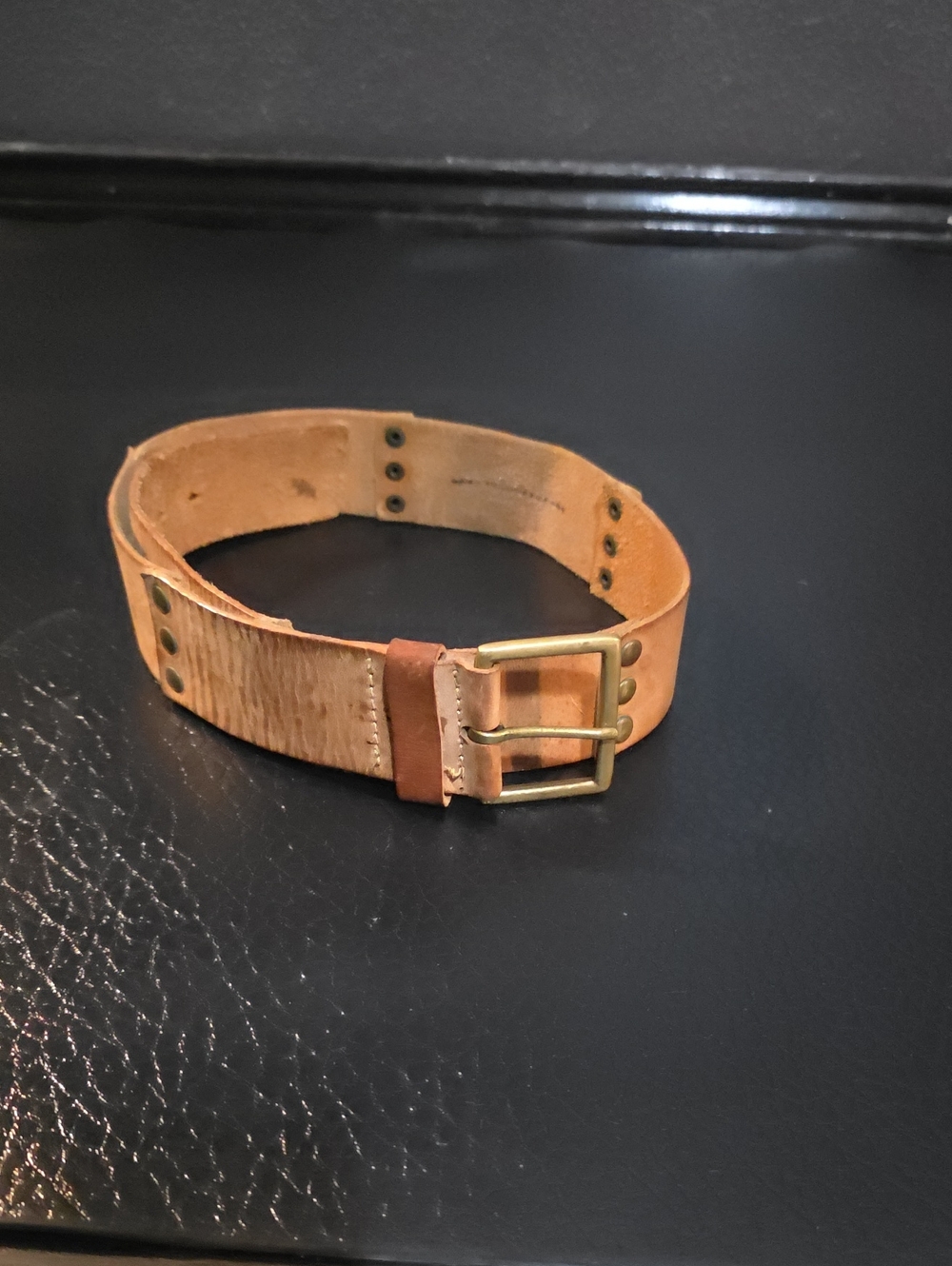 Women's Genuine Leather Belt Made In India Size Large- Length39in 1/2